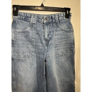Free Assembly Barrel Jeans, Light Acid Wash Size 0